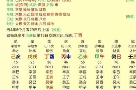 八字中透干算命意思