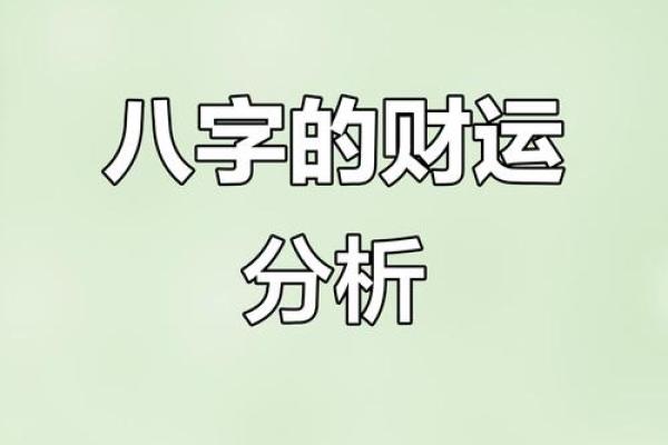 八字财运看什么