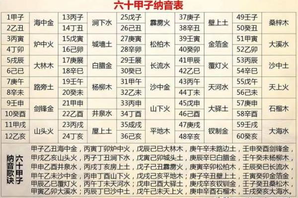纳音八字