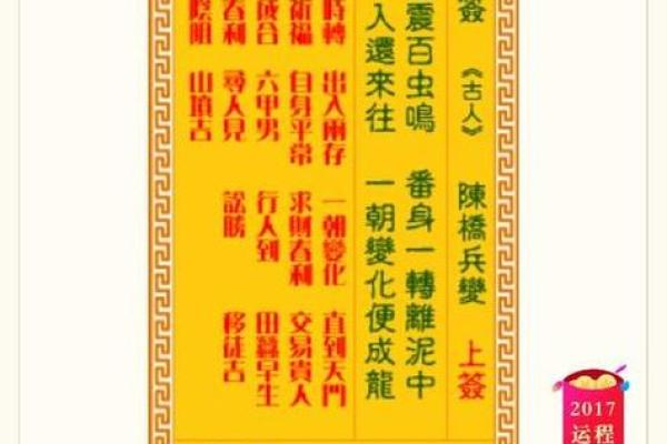 观音灵签六十六签解签