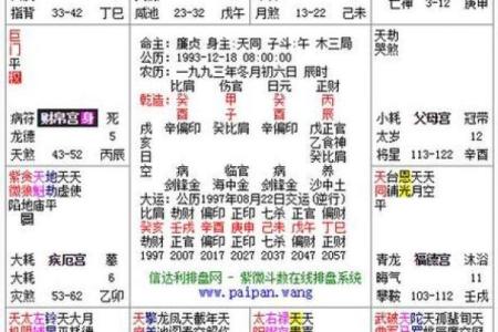紫薇斗数主星相同