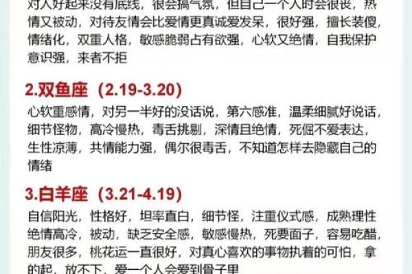 12星座有哪些星座 分别是哪些性格 图片大全