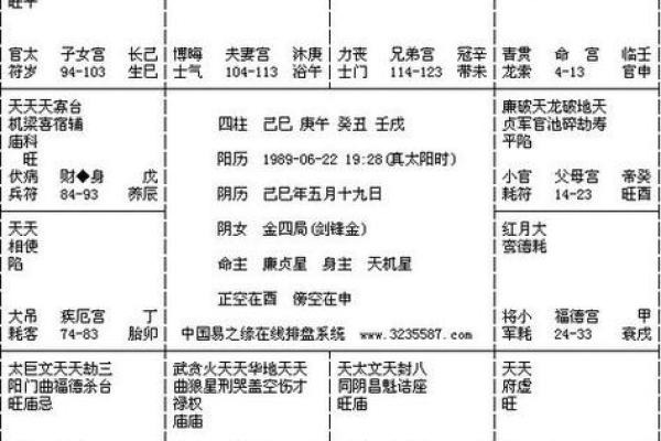 紫薇斗数旺平陷