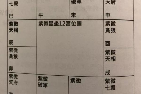 紫薇斗数歌诀