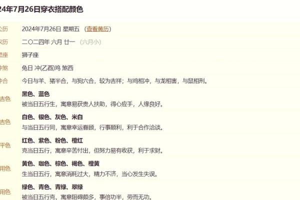 今日黄历：宜忌、五行、冲煞、彭祖百忌、胎神、星宿、方位、吉凶