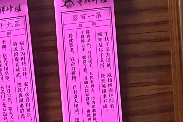 观音签解签大全1—100签 100签观音签解解析