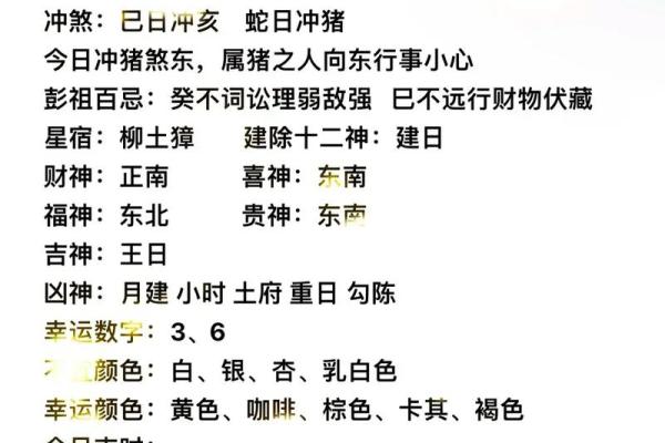 今日黄历生肖运势吉凶查询
