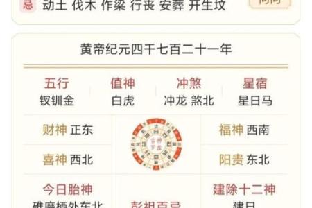 明日黄历吉凶宜忌