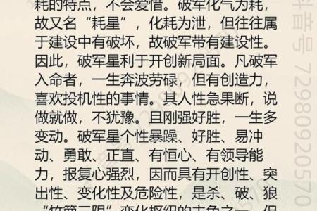 紫微斗数疾厄宫破军旺