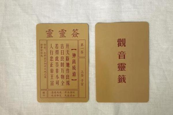 观音灵签100签分别是