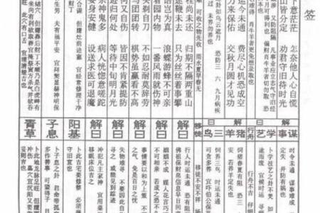 灵签每日运势详解大全