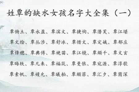 八字缺水的小孩如何起名？