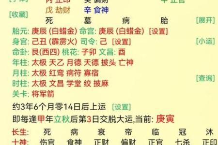 八字用神喜神查询