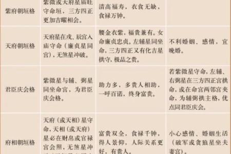 紫薇斗数紫薇天相
