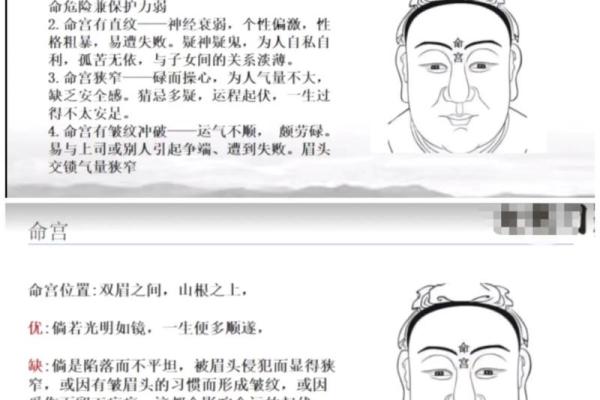 面相算命图解十二宫之：命宫